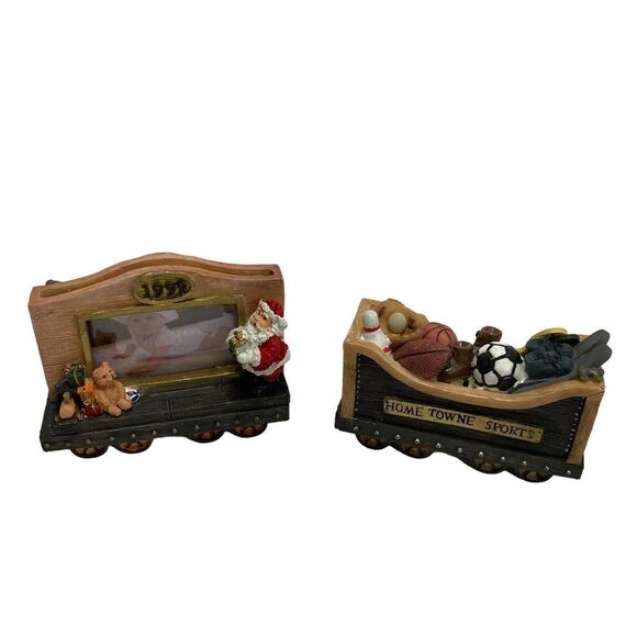 2 Home Towne Express 1999‎ toy express train car  sports & Photo Express NOS - Picture 2 of 14